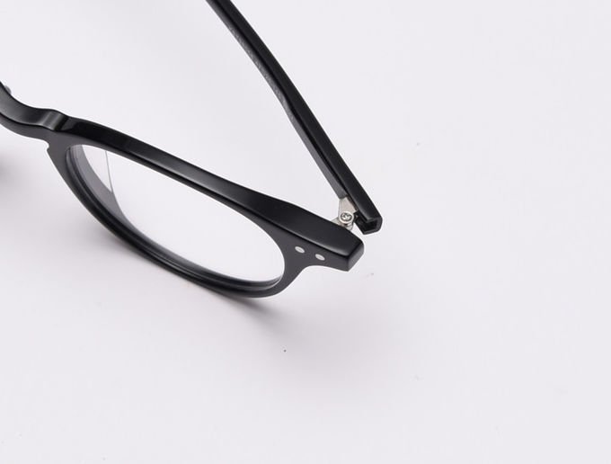 Male Acetate Frame Glasses Black SGS Spectacle Fashionable Optical Glasses 2