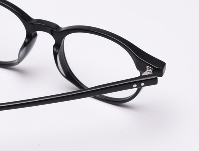 Male Acetate Frame Glasses Black SGS Spectacle Fashionable Optical Glasses 5