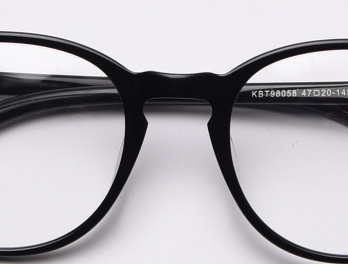 Male Acetate Frame Glasses Black SGS Spectacle Fashionable Optical Glasses 4