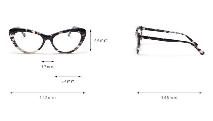 Cat Eye Women Optical Acetate Frame Glasses Fashion Retro glasses 7