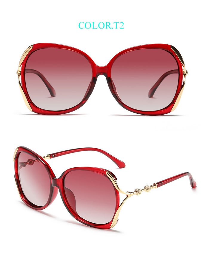 UV400 Square Luxury Sunglasses Designer Authentic Round Retro Ladies Shades 7