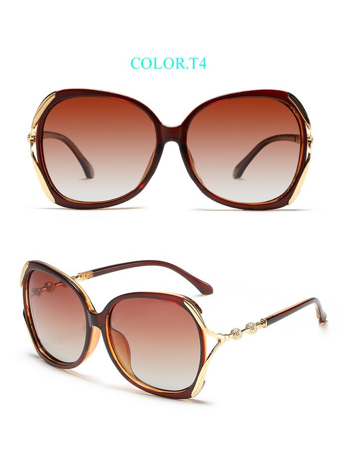 UV400 Square Luxury Sunglasses Designer Authentic Round Retro Ladies Shades 9