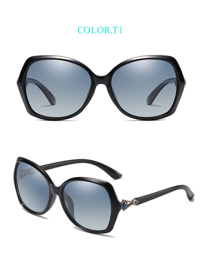 BSCI  Oversized Designer Polarized Fashion Sunglasses UV400 Resin Lens 4
