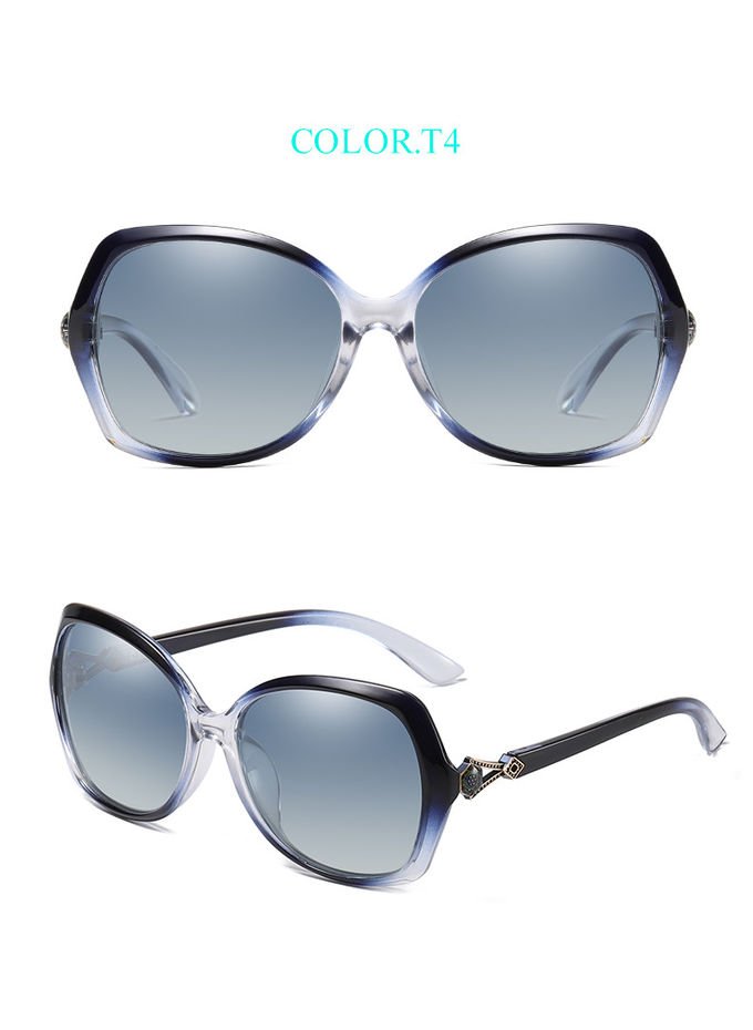 BSCI  Oversized Designer Polarized Fashion Sunglasses UV400 Resin Lens 5