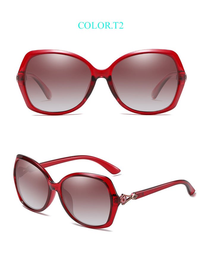 BSCI  Oversized Designer Polarized Fashion Sunglasses UV400 Resin Lens 7