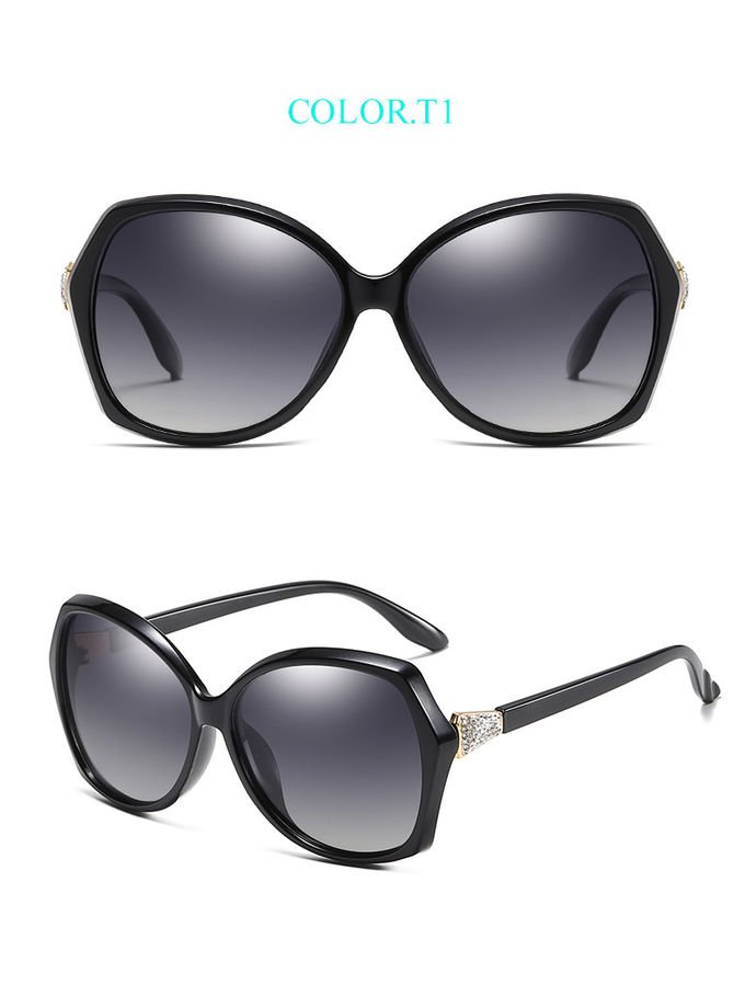 144MM PC Sunglasses Women'S Polarized With Readers Diamond Decoration 4