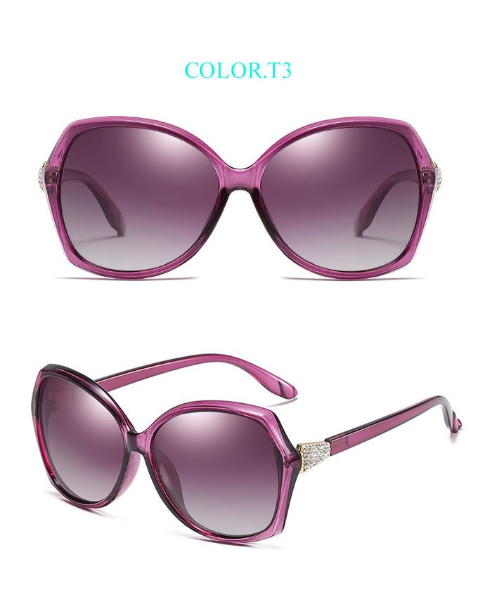144MM PC Sunglasses Women'S Polarized With Readers Diamond Decoration 6