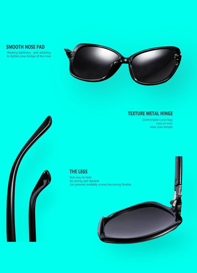 Female Clout UV400 Big Frame Glasses 2021 Stylish Polarized Sunglasses Brand Your Logo 4