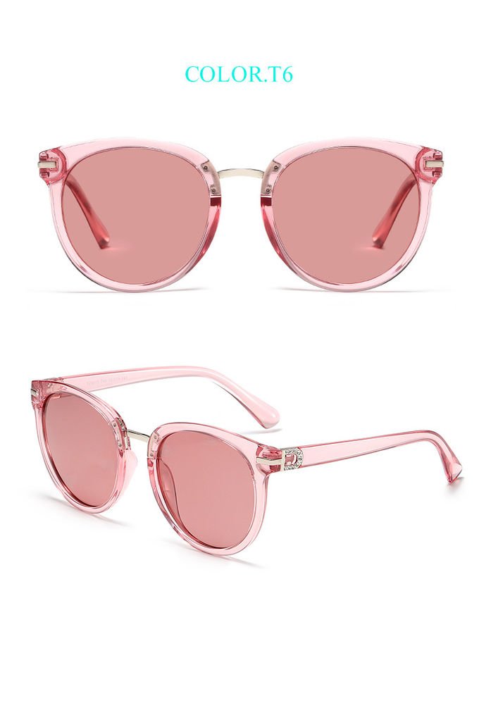 Women Driving Mirrors Vintage PC Sunglasses Reflective Flat Lens Sun Glasses UV400 9