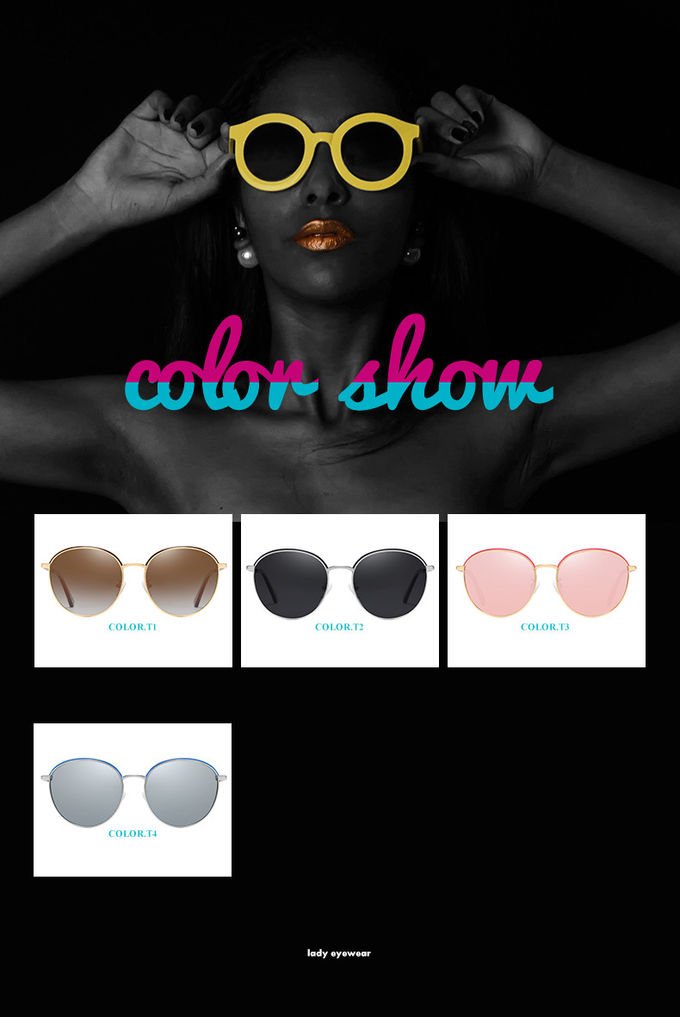Retro Summer TAC UV400 Protection Sunglasses Metal Women Men Polarized 9