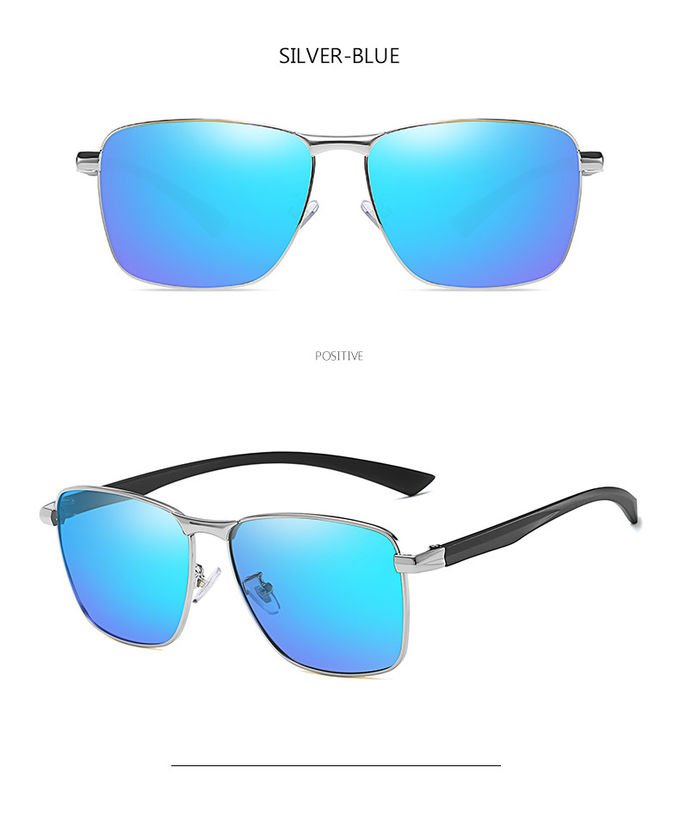 TR90 Custom Polarized Sunglasses UV400 Mens Driving Blue Lens 9
