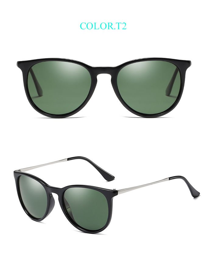Men 144MM Square Frame Polarized Sunglasses Classic TAC Retro Style Yellow Night Vision Len 6