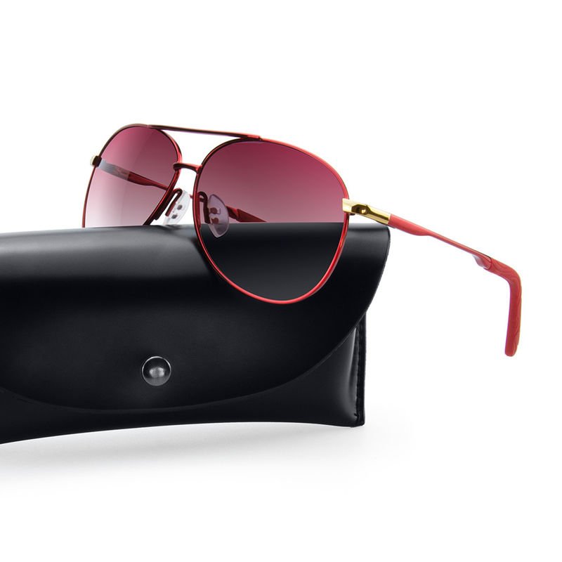 UV400 Metal Polarized Sunglasses Retro TAC Four Leaf Clover Sunglasses