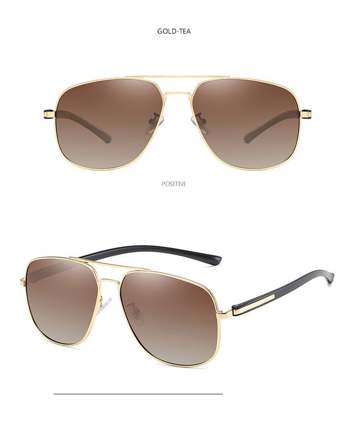 Unique Trending Uv400 Polarized Sunglasses BSCI Square Ocean Lens 11