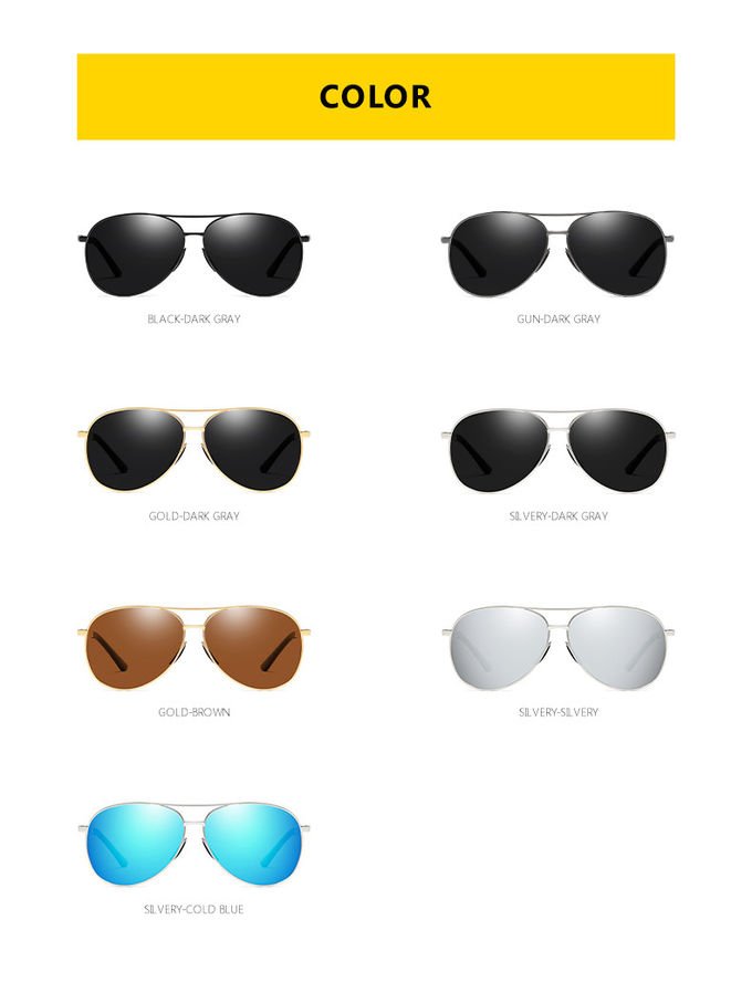 TAC Polarized Men Sunglasses Driving Anti Glare UV400 141MM Vintage Spring Hinge Sunglasses 7