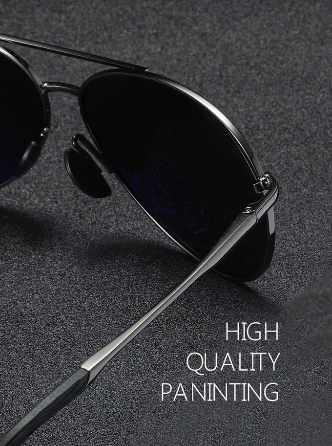 TAC Polarized Men Sunglasses Driving Anti Glare UV400 141MM Vintage Spring Hinge Sunglasses 3