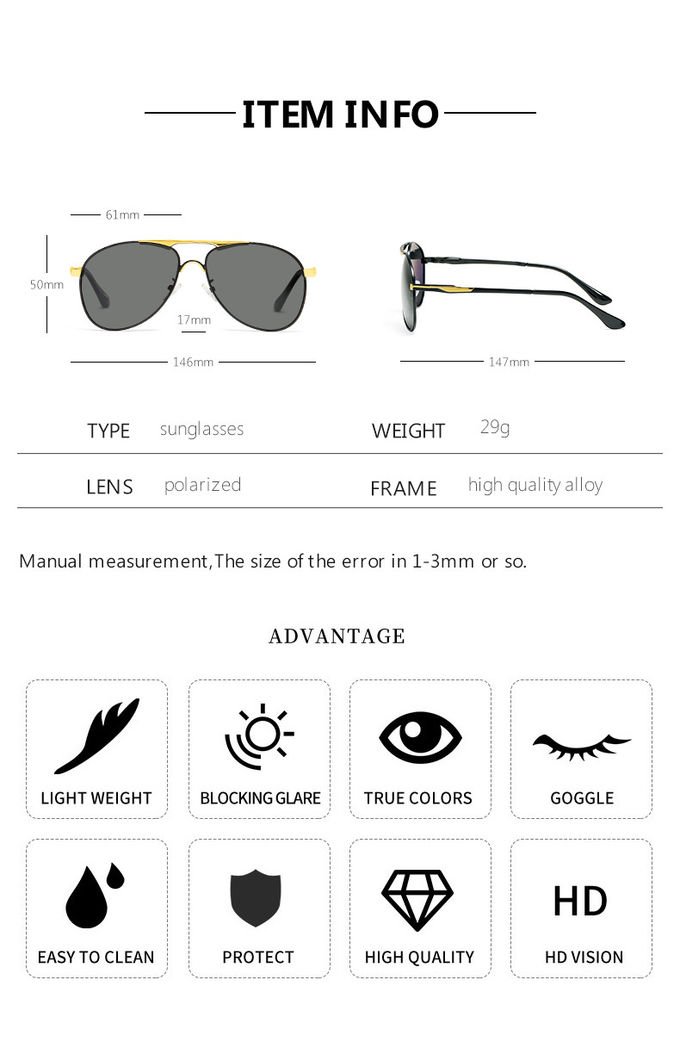 Aluminum Magnesium Mens Luxury Sunglasses Polarized Lens Sunglasses 11