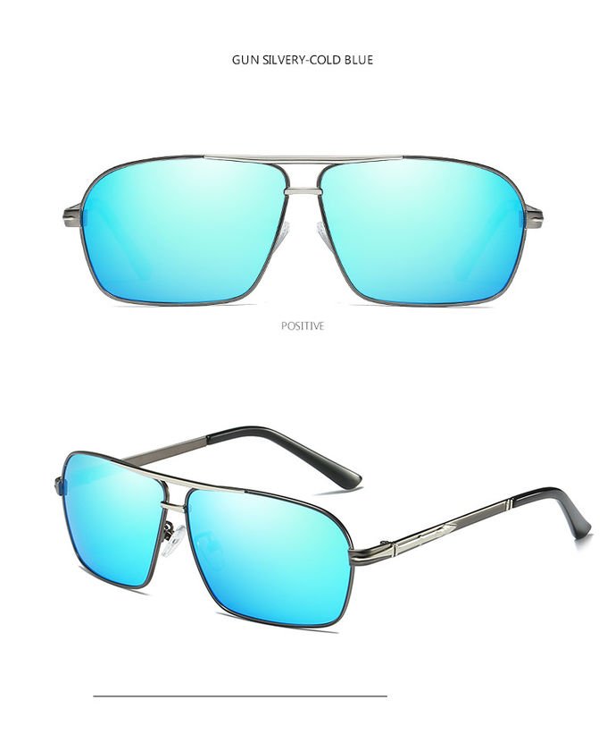 UV400 Mens Luxury Sunglasses Bridge Sport Metal Frame TAC Man Night Driving 4