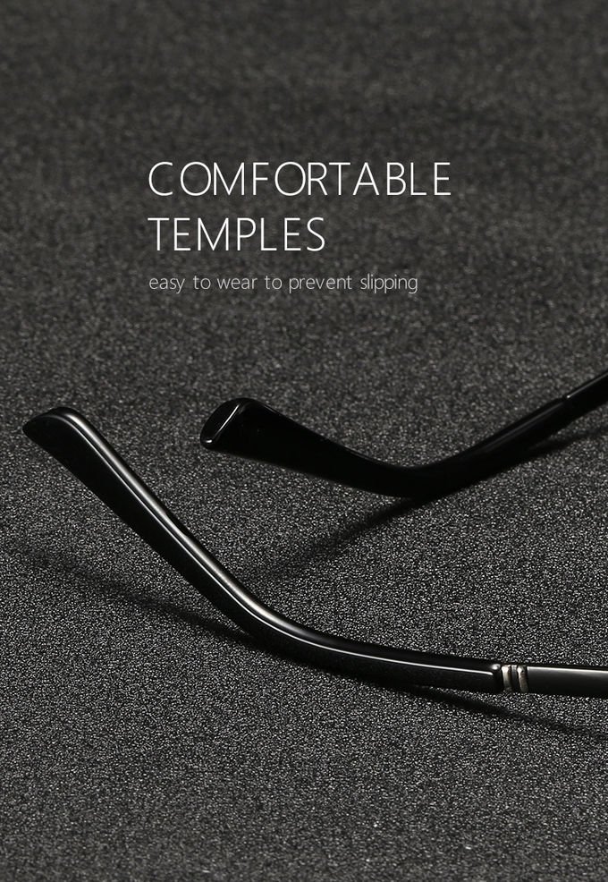 UV400 Mens Luxury Sunglasses Bridge Sport Metal Frame TAC Man Night Driving 9