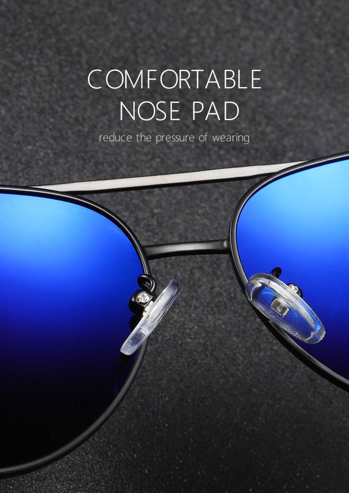 Fashion Polarized UV400 Mens Pilot Sunglasses With Metal Hinge 146MM 2