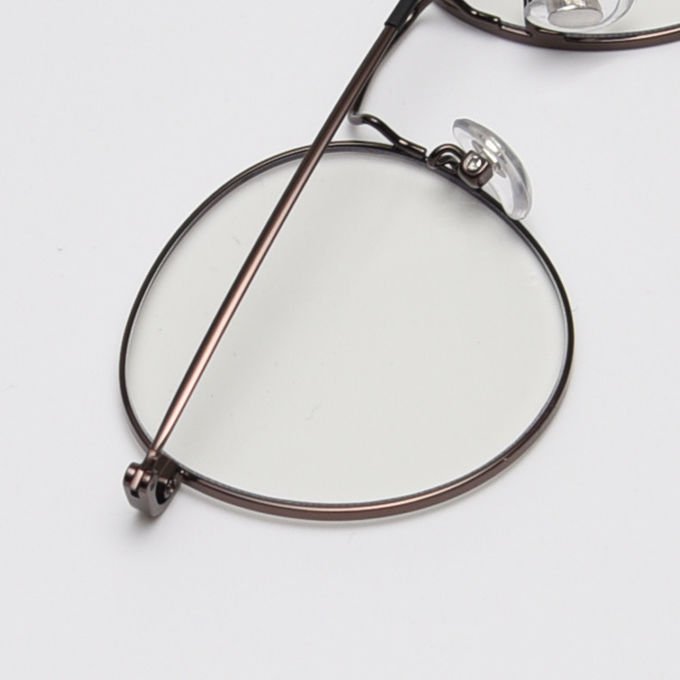 Korean Retro Flat Reading Glasses 132MM Men Metal Kick Myopia Control BSCI 6