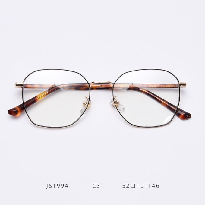 Optical Metal Acetate Eye Glasses Men Women Fashionable Blue Light Glasses 5