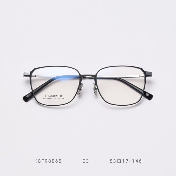 Designer Plain Lens Glasses Spectacle Optical Metal Glass Frame Eyeglasses 2