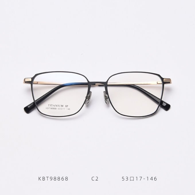 Designer Plain Lens Glasses Spectacle Optical Metal Glass Frame Eyeglasses 1