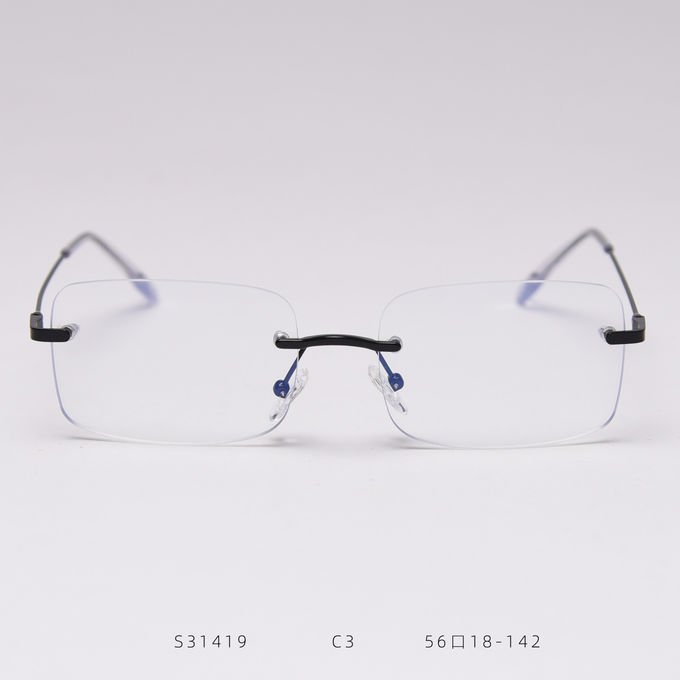Frameless Rimless Plain Lens Glasses Spectacle Frame Eyeglasses BSCI 0