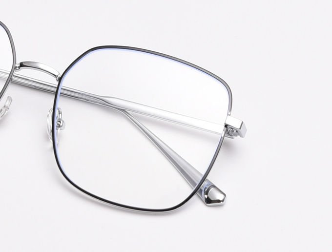 Oversized Full Frame Glasses Alloy Square Optical Spectacle Plain Lens 139MM 8