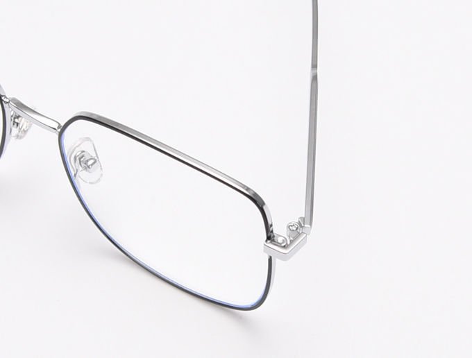 Oversized Full Frame Glasses Alloy Square Optical Spectacle Plain Lens 139MM 7