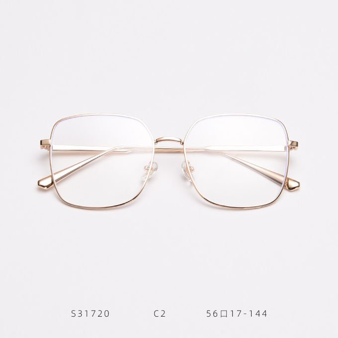 Oversized Full Frame Glasses Alloy Square Optical Spectacle Plain Lens 139MM 4