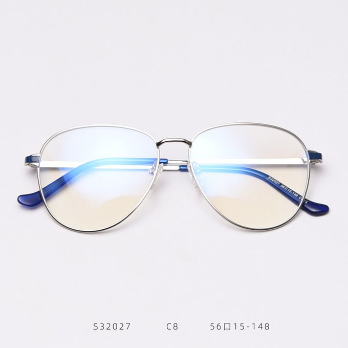 Oversized Rectangle Metal Anti Blue Ray Computer Glasses Outdoor Optical Frame 0