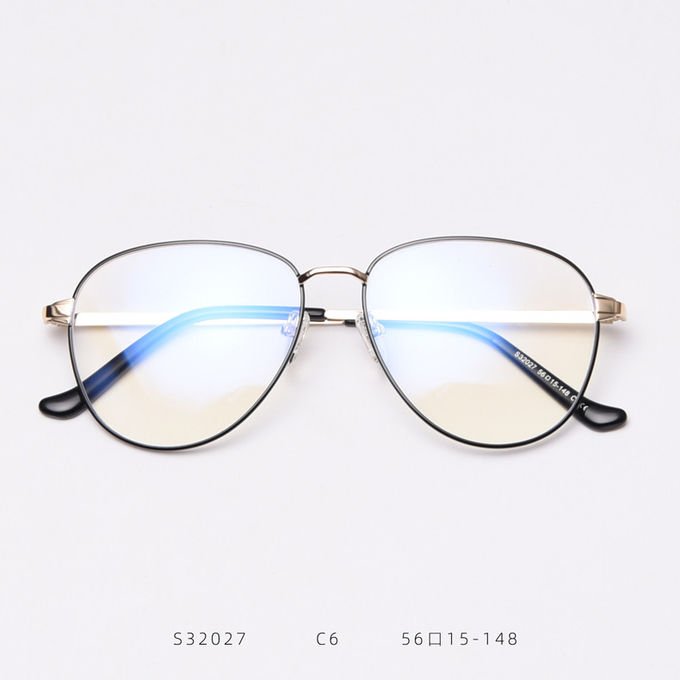 Oversized Rectangle Metal Anti Blue Ray Computer Glasses Outdoor Optical Frame 6