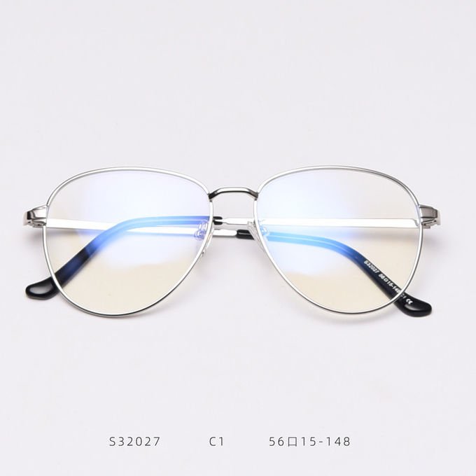 Oversized Rectangle Metal Anti Blue Ray Computer Glasses Outdoor Optical Frame 4