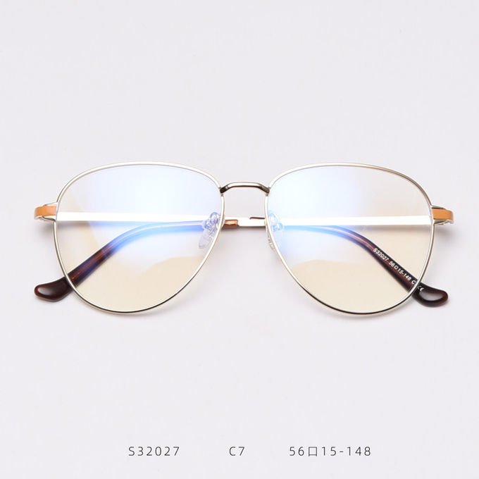 Oversized Rectangle Metal Anti Blue Ray Computer Glasses Outdoor Optical Frame 2