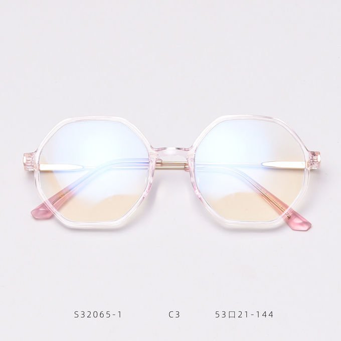 Retro Polygonal Anti Blue Light Glasses Men Women Fashion Optical Computer 6