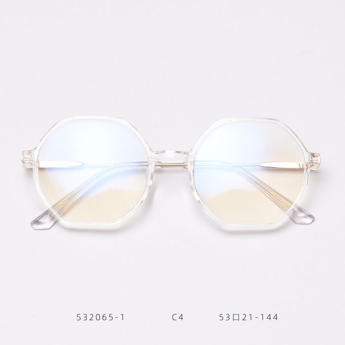 Retro Polygonal Anti Blue Light Glasses Men Women Fashion Optical Computer 5