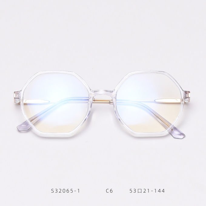 Retro Polygonal Anti Blue Light Glasses Men Women Fashion Optical Computer 3
