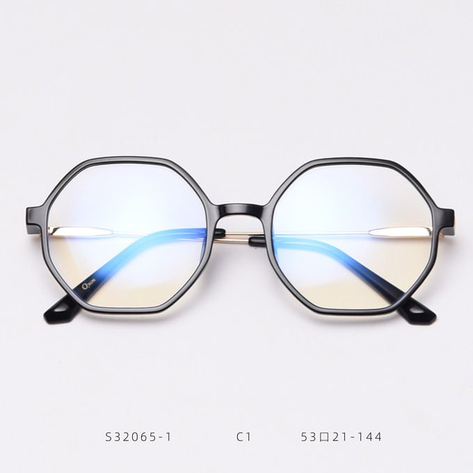 Retro Polygonal Anti Blue Light Glasses Men Women Fashion Optical Computer 2