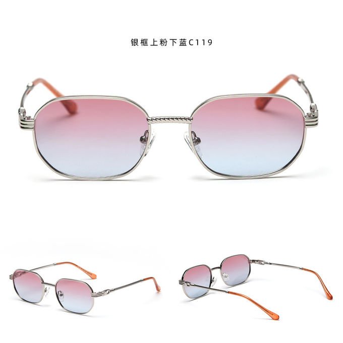 Frameless Girls Metal Frame Women Polarized Fashion Sunglasses 137MM 4
