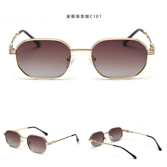 Frameless Girls Metal Frame Women Polarized Fashion Sunglasses 137MM 3