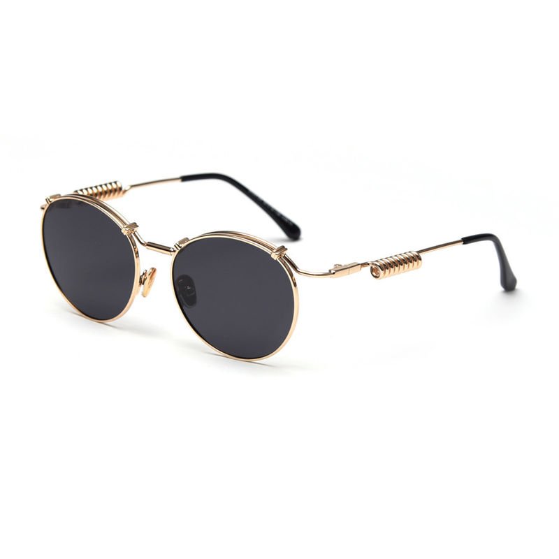 buy Spring Shape Shades 145MM Plain Lens Glasses Unisex Sunglasses Unique Metal Frame online manufacturer