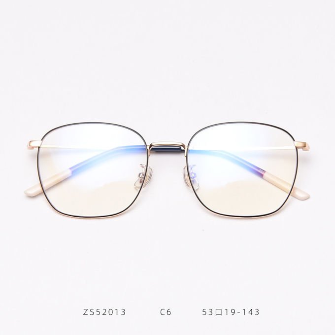 Metal Frame Men Women Oversize Plain Lens Glasses Myopia Optical Eye Glasses 2