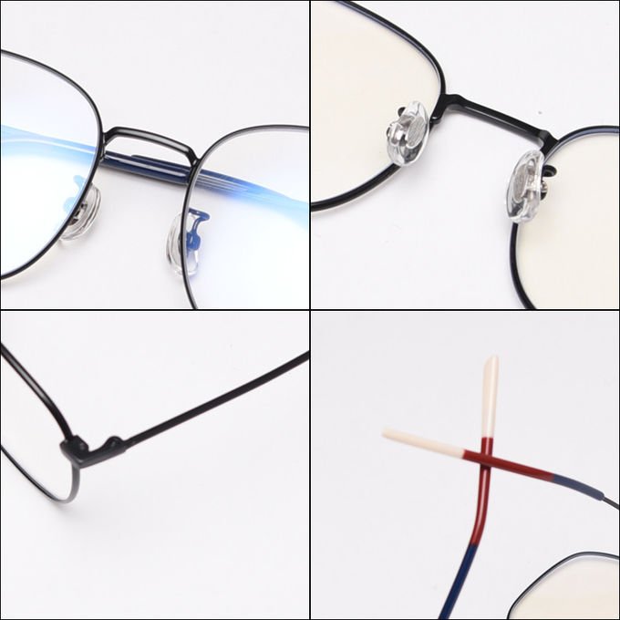Metal Frame Men Women Oversize Plain Lens Glasses Myopia Optical Eye Glasses 8
