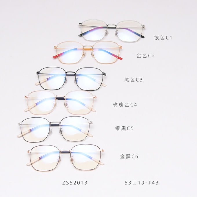 Metal Frame Men Women Oversize Plain Lens Glasses Myopia Optical Eye Glasses 1