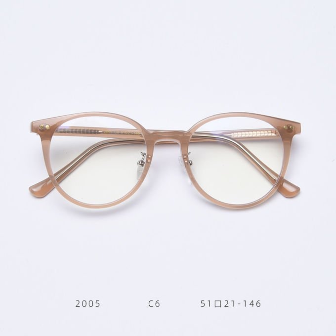 Myopia Female TR90 Material Glasses Trendy Net Red Round Blue Plate Flat Mirror Fashion Street Shooting 2