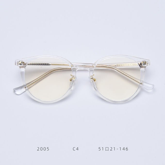 Myopia Female TR90 Material Glasses Trendy Net Red Round Blue Plate Flat Mirror Fashion Street Shooting 5