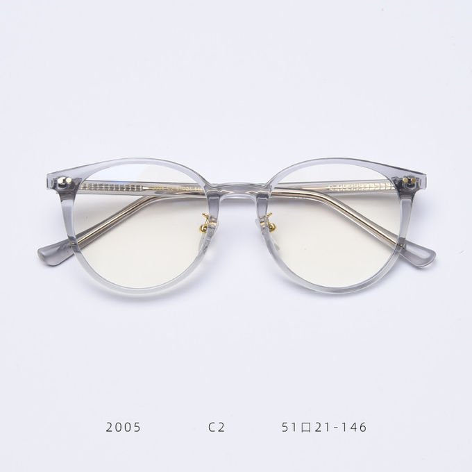 Myopia Female TR90 Material Glasses Trendy Net Red Round Blue Plate Flat Mirror Fashion Street Shooting 6