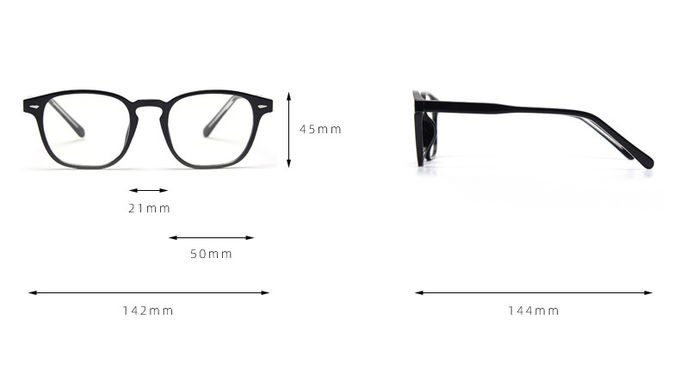 OEM/ODM Simple TR90 Material Glasses Square Computer Anti Blue Light Blocking 11